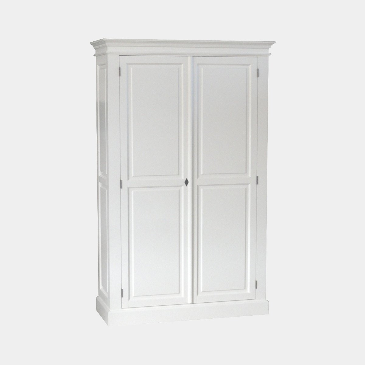 Siena Kleiderschrank - 125X51X200Hcm - Kleiderstange - Regal - 2  Geschlossene Flügeltüren pertaining to Kleiderschrank 125 Cm Breit