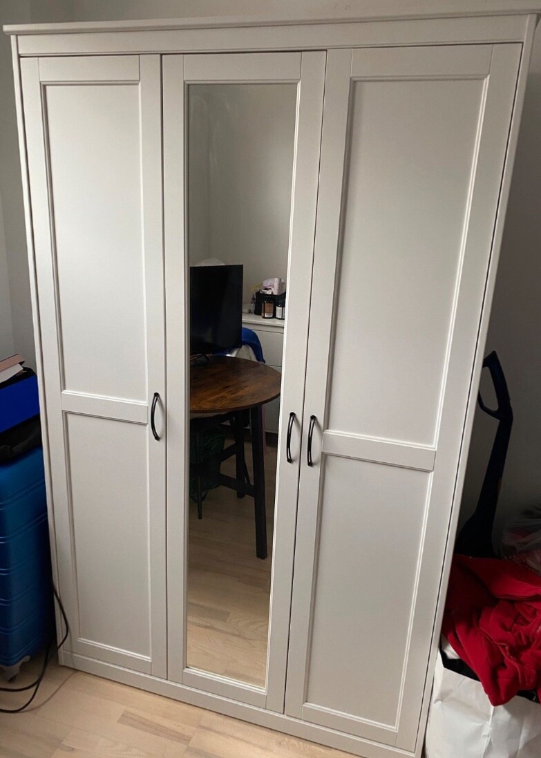 Songesand Ikea Kleiderschrank, Weiß, 120×60×191 Cm with regard to Songesand Kleiderschrank