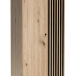 Stauraumschrank Kleiderschrank Cali 86Cm Artisan Eiche Schwarz Ausführung  Wählbar With Regard To Kleiderschrank Mit Füßen