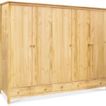 Tobino Kleiderschrank 5Trg, Material Massivholz, Kiefer Kiefer Within Kiefer Kleiderschrank