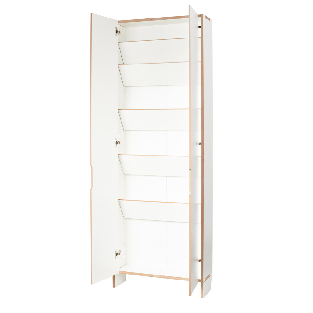 Tojo Schrank/Schuhschrank "Flachmann" Weiß for Flacher Kleiderschrank