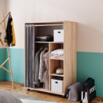 Vicco Kleiderschrank Doros, 100 X 146.6 Cm Mit Rollen, Sonoma For Vicco Kleiderschrank
