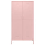 Vidaxl Kleiderschrank Rosa 90X50X180 Cm Stahl for Kleiderschrank Rosa