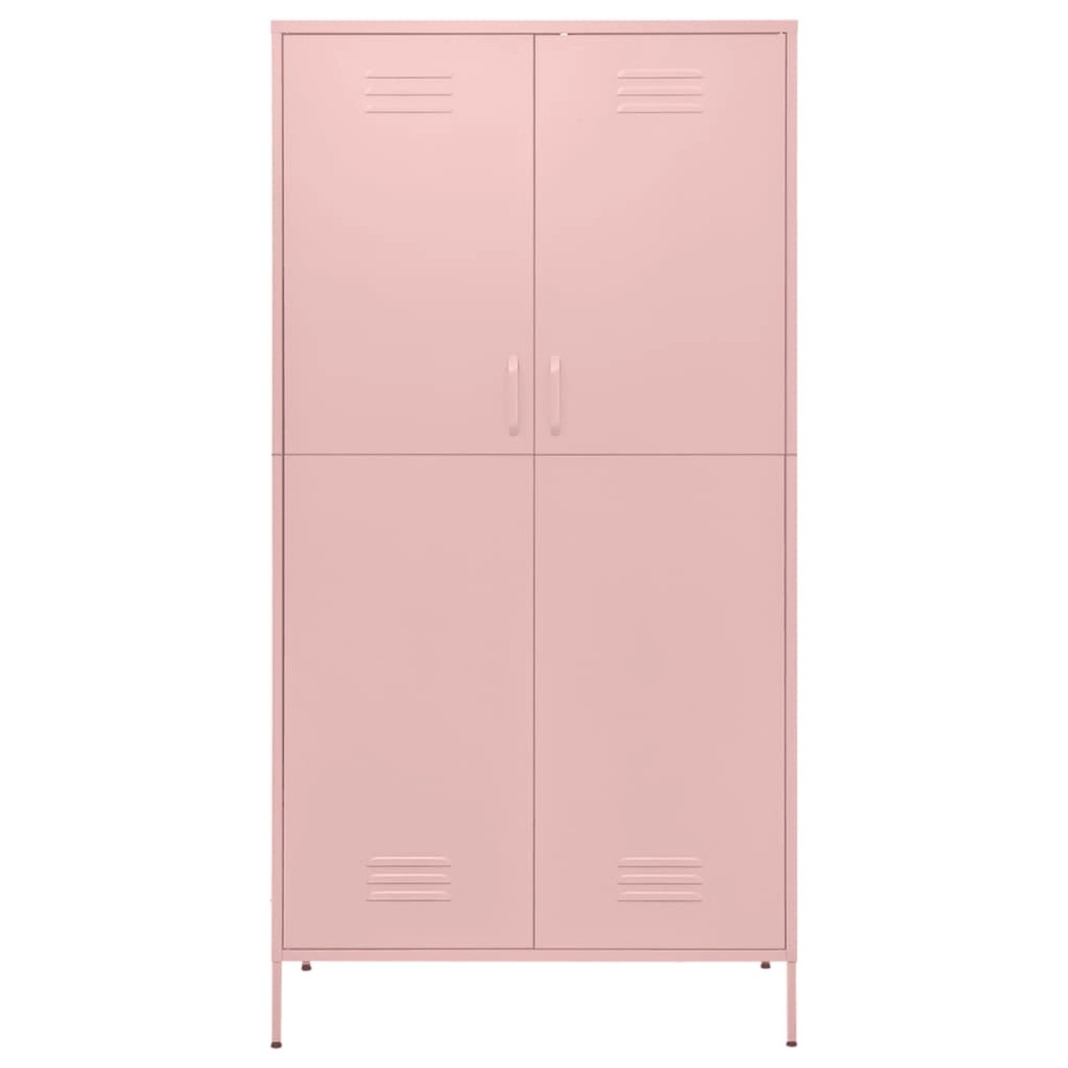 Vidaxl Kleiderschrank Rosa 90X50X180 Cm Stahl for Kleiderschrank Rosa